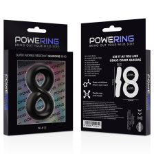 POWERING - ANELLO RESISTENTE SUPER FLESSIBILE PR12 DOPPIO NERO