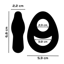 POWERING - SUPER FLEXIBLER WIDERSTANDSFÄHIGER RING PR14 DOPPEL SCHWARZ