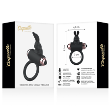 COQUETTE CHIC DESIRE - ANELLO DA CAZZO CON VIBRATORE NERO/ORO