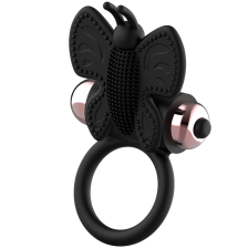 COQUETTE CHIC DESIRE - COCKRING SCHMETTERLING MIT VIBRATOR SCHWARZ/ GOLD