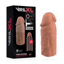 VIRILXL - MANICOTTO EXTRA COMFORT PER ESTENSORE DEL PENE V3 MARRONE