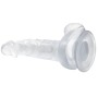 BAILE - REALISTISCHER DILDO MIT SAUGNAPF UND HODEN 16.7 CM TRANSPARENT