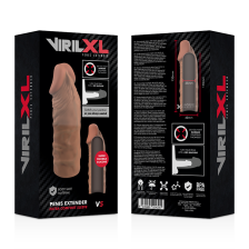 VIRILXL - MANICOTTO EXTRA COMFORT PER ESTENSORE DEL PENE V5 MARRONE