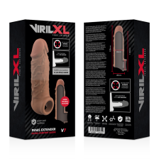 VIRILXL - MANICOTTO EXTRA COMFORT PER ESTENSORE DEL PENE V7 MARRONE