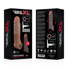 VIRILXL - MANICOTTO EXTRA COMFORT PER ESTENSORE DEL PENE V9 MARRONE