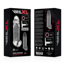 VIRILXL - MANICOTTO EXTRA COMFORT PER ESTENSORE DEL PENE V11TRASPARENTE