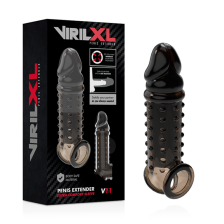 VIRILXL - MANICOTTO EXTRA COMFORT PER ESTENSORE DEL PENE V11 NERO