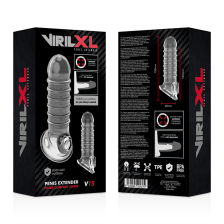 VIRILXL - EXTENSEUR DE PÉNIS MANCHON EXTRA CONFORT V15 TRANSPARENT