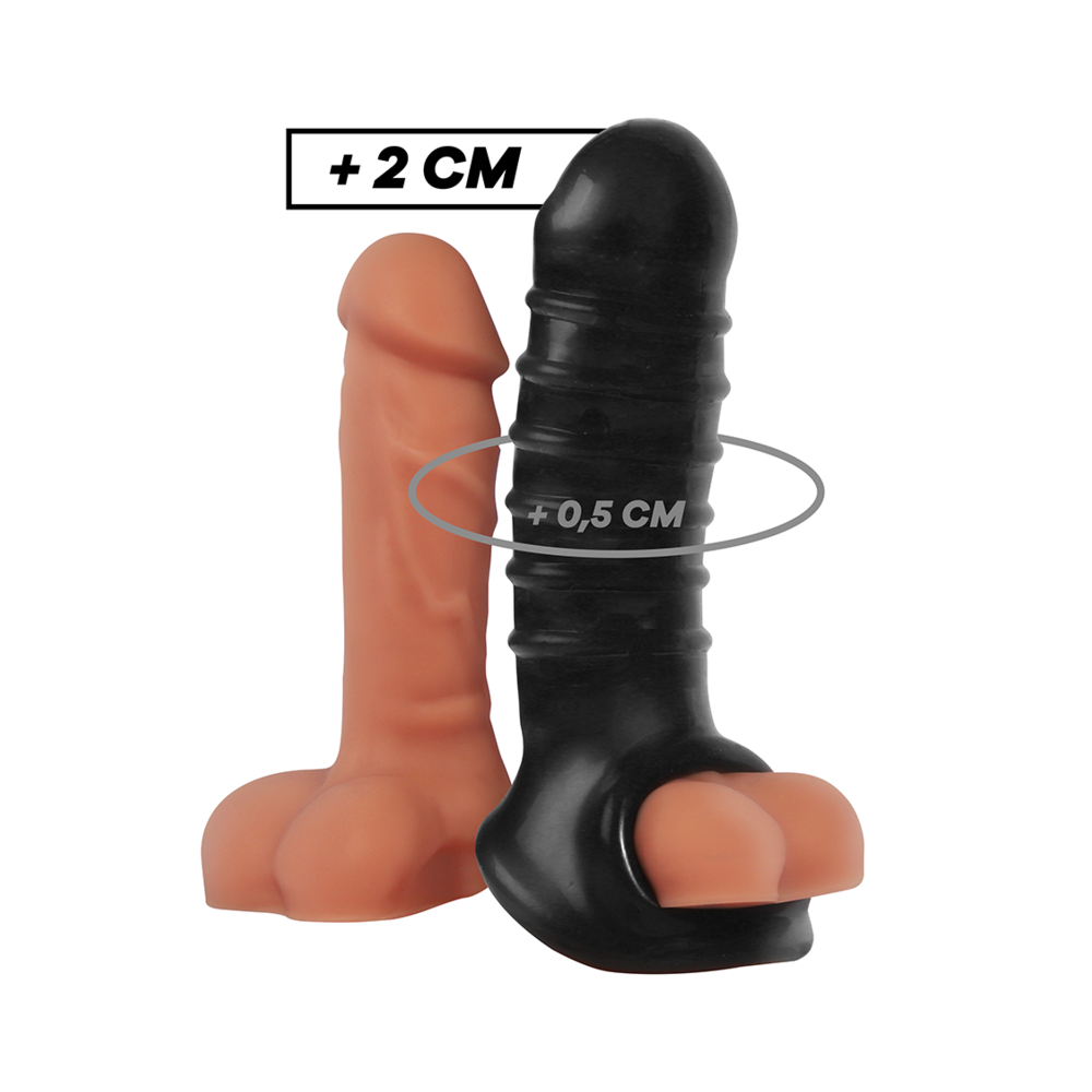 VIRILXL - PENIS EXTENDER EXTRA COMFORT SLEEVE V15 BLACK