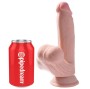 KING COCK - PLUS 3D DILDO SWINGING BALLS 15.2 CM LIGHT SKIN