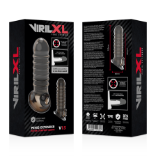 VIRILXL - EXTENSION DE PÉNIS EXTRA CONFORT SLEEVE V15 NOIR