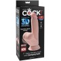 KING COCK - PLUS 3D DILDO SWINGING BALLS 15.2 CM HELLE HAUT
