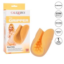 CALEXOTICS - MASTURBATORE BEADED GRIP ARANCIONE