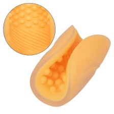 CALEXOTICS - MASTURBADOR BEADED GRIP LARANJA