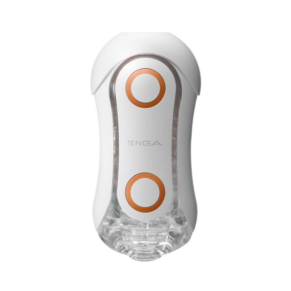 TENGA - FLIP ORB STRONG CRASH MASTURBATOR WHITE AND ORANGE