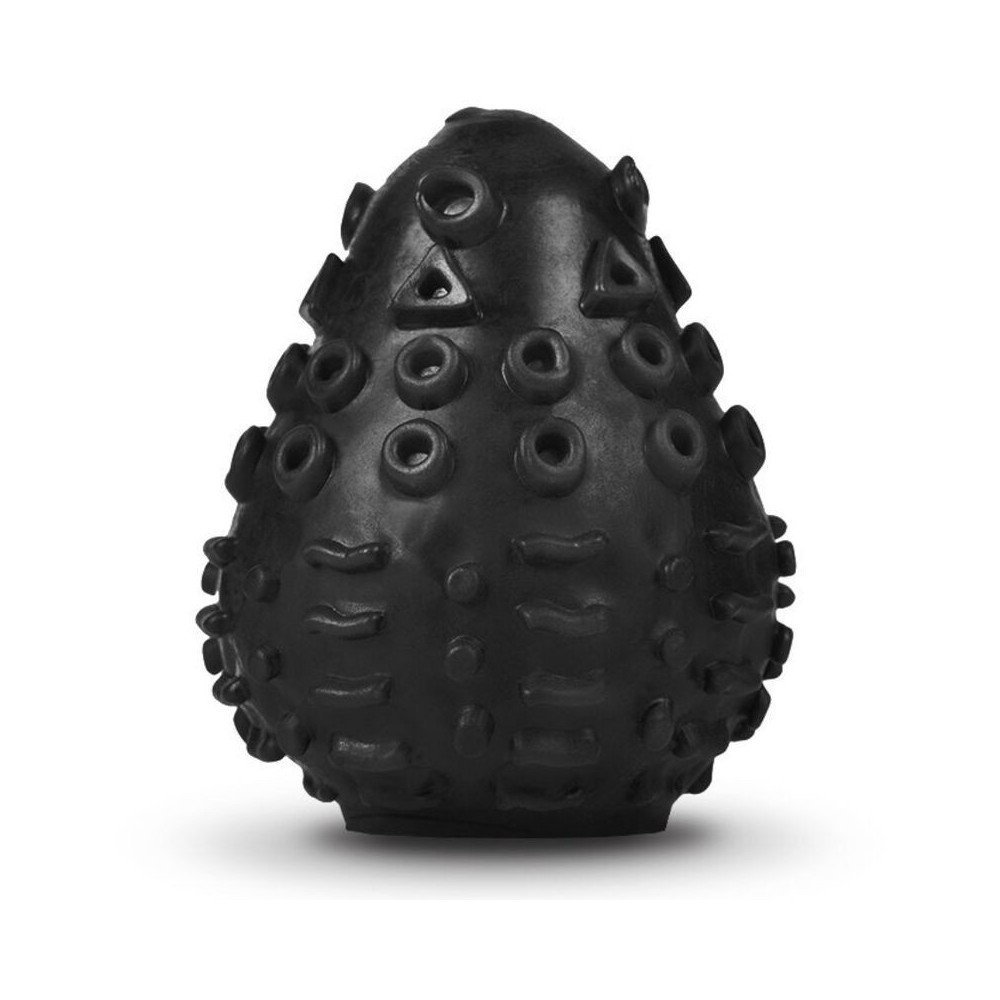 G-VIBE - REUSABLE TEXTURED MASTURBATOR EGG BLACK