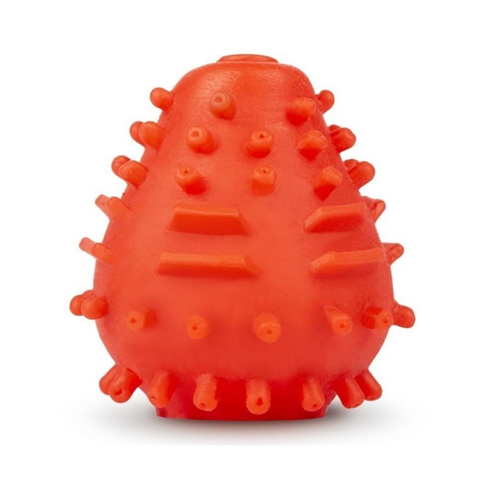 G-VIBE - REUSABLE TEXTURED MASTURBATOR EGG RED