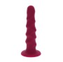 GET REAL - RIBBED DONG 12 CM RED