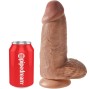 KING COCK - PÊNIS GORDINHO REALISTA 23 CM CARAMELO
