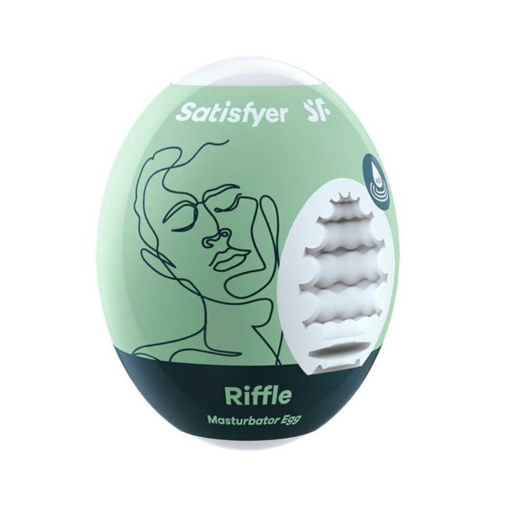 SATISFYER - OEUF DE MASTURBATEUR RIFFLE