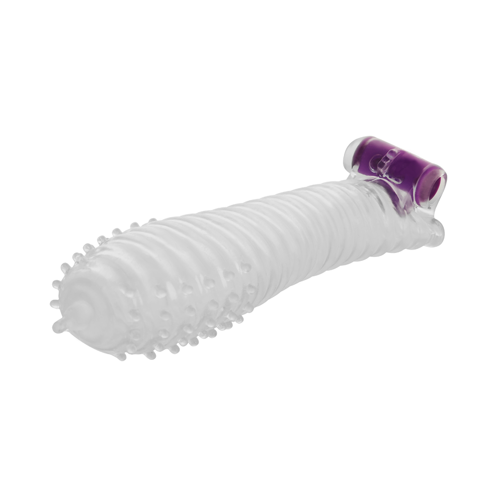 OHMAMA - TEXTURED PENIS SLEEVE WITH VIBRATING BULLET