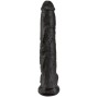 KING COCK - PÊNIS REALÍSTICO COM BOLAS 30.5 CM PRETO