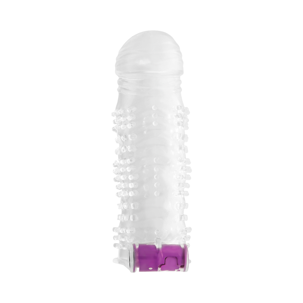 OHMAMA - TEXTURED PENIS SLEEVE WITH VIBRATING BULLET