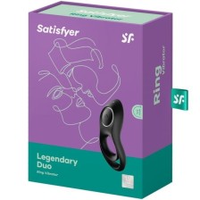 SATISFYER - VIBRATEUR ANNEAU DUO LÉGENDAIRE NOIR