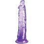 KING COCK - CLEAR REALISTIC PENIS 19.7 CM PURPLE
