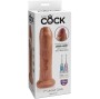 KING COCK - UNGESCHNITTENER REALISTISCHER PENIS 17.8 CM KARAMELL