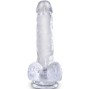 KING COCK - CLEAR REALISTIC PENIS WITH BALLS 13.5 CM TRANSPARENT