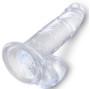 KING COCK - CLEAR REALISTIC PENIS WITH BALLS 15.2 CM TRANSPARENT