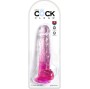KING COCK - CLEAR PÉNIS RÉALISTE AVEC BOULES 16.5 CM ROSE