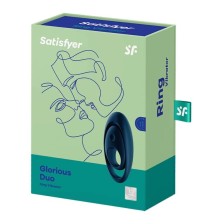 SATISFYER - VIBRATORE AD ANELLO GLORIOUS DUO BLU