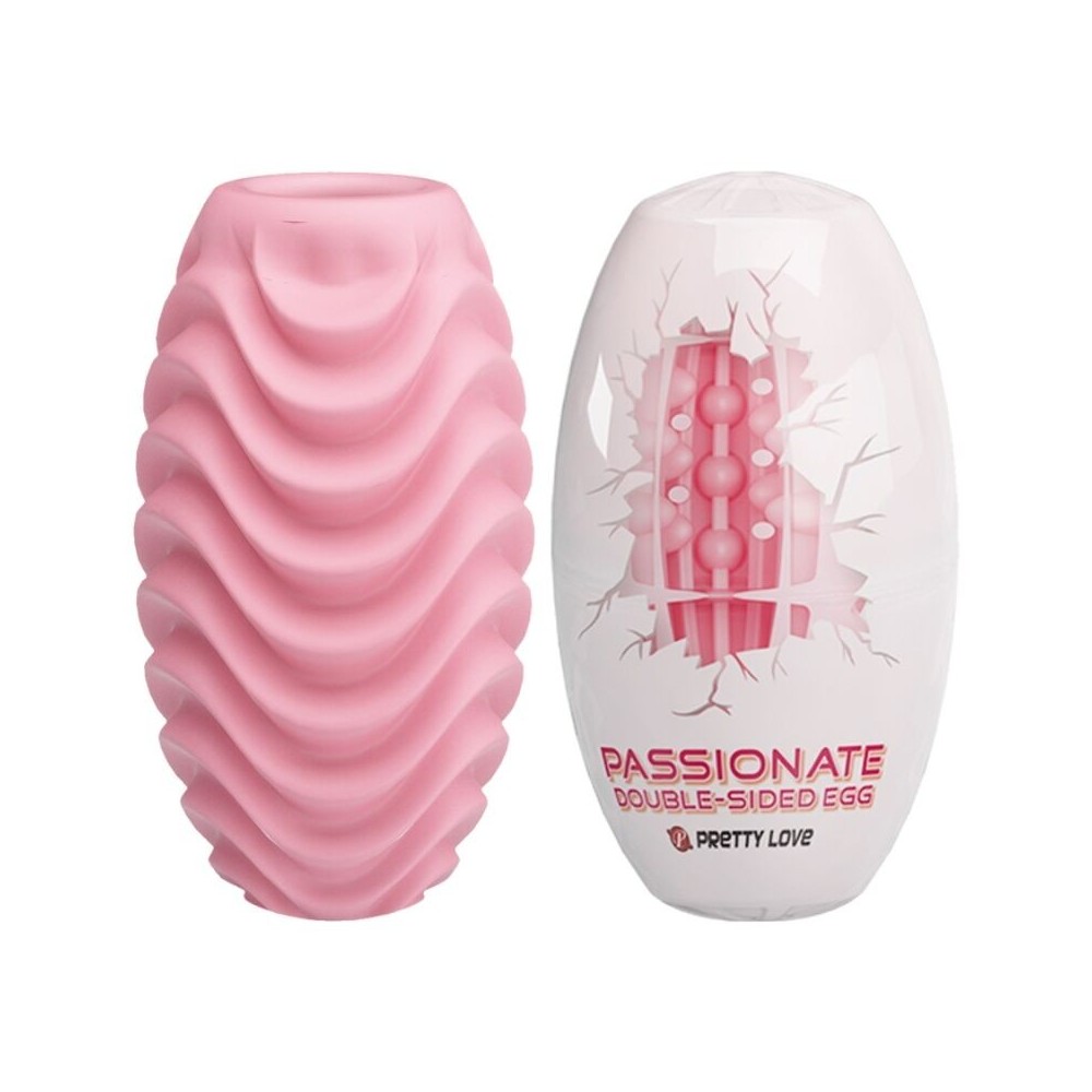 PRETTY LOVE - PINK DOUBLE SIDED MASTURBATOR EGG