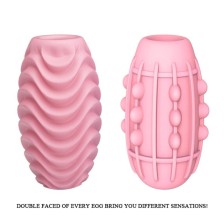 PRETTY LOVE - PINK DOUBLE SIDED MASTURBATOR EGG