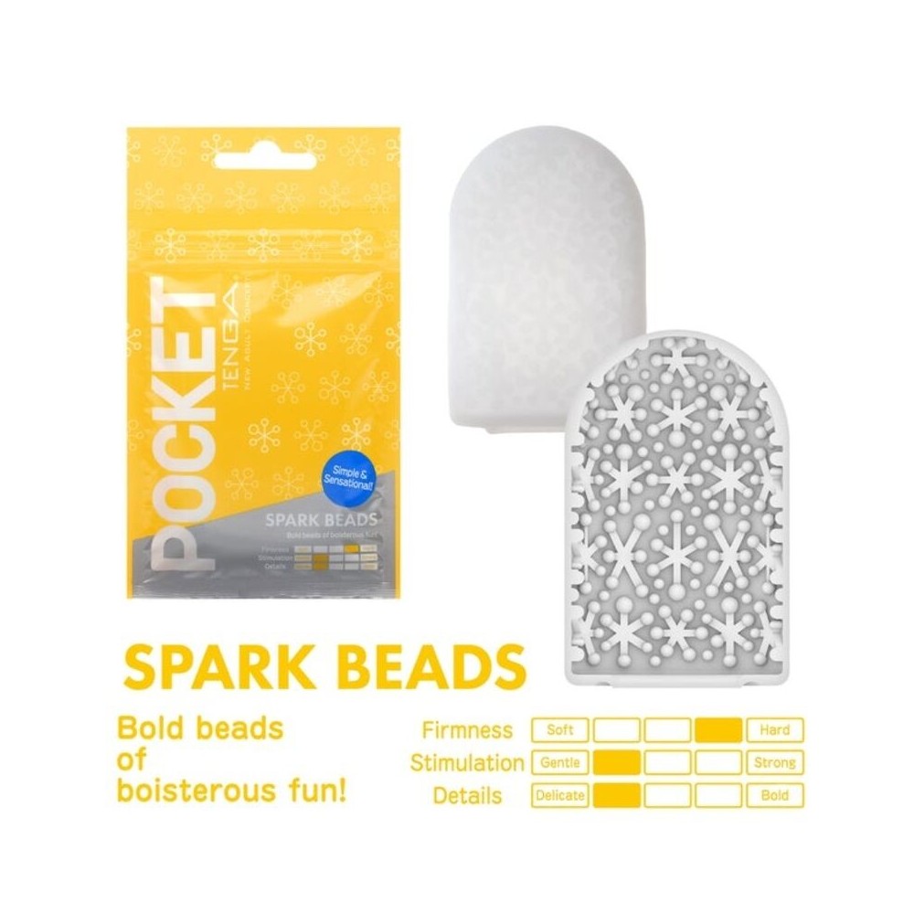 TENGA - MASTURBADOR DE BOLSO SPARK BEARDS