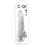 KING COCK - CLEAR DILDO MIT HODEN 19 CM TRANSPARENT