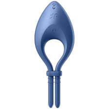 SATISFYER - APP VIBRATORE BULLSEYE RING BLU