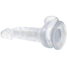 BAILE - REALISTISCHER DILDO MIT SAUGNAPF UND HODEN 16.7 CM TRANSPARENT