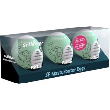 SATISFYER - 3 OEUFS MASTURBATEURS RIFFLE