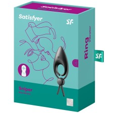 SATISFYER - VIBRATEUR ANNEAU SNIPER NOIR