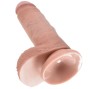 KING COCK - 7 CARNE DE DILDO COM BOLAS 17.8 CM