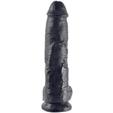 KING COCK - GODE NOIR AVEC BOULES 25.4 CM