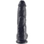 KING COCK - GODE NOIR AVEC BOULES 25.4 CM