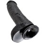 KING COCK - DILDO NERO CON SFERE 25.4 CM