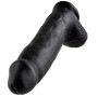 KING COCK - DILDO SCHWARZ MIT EIER 30.48 CM