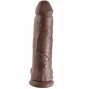 KING COCK - DILDO CASTANHO COM BOLAS 30.48 CM