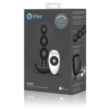 B-VIBE - TRIPLET ANAL TÉLÉCOMMANDE BILLES NOIRES