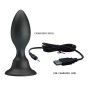 MR PLAY - ANALSTECKER MIT VIBRATION, SCHWARZE FERNBEDIENUNG
